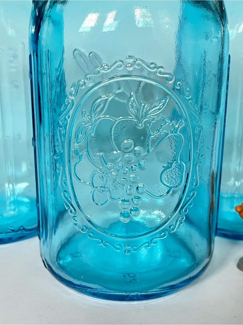 Blue Glass Ball Jars 32 oz with Lids, Wide Mouth Collector’s Edition - Picture 3 of 15